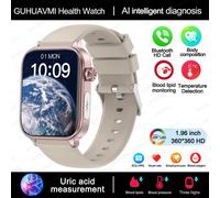 2025 Nouveau Ecg + Ppg Surveillance Montre Intelligente Femmes Pression Artérielle Lipïde Sang Acide Uricique Femmes Santé Menstruelle Tracker Montres Intelligentes.Grey.Health Monitoring