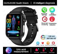 2025 Nouveau Ecg+Ppg Surveillance Montre Intelligente Femmes Pression Artérielle Lipïde Sang Acide Uricique Femmes Santé Menstruelle Tracker Montres Intelligentes.Black.Health Monitoring