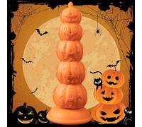 2025-Nouveau Godemichets Citrouille Halloween Decoration Plugs Anals - Courge Gode Godes avec 5 Citrouille Perles Anales Plug Anal Plug Femme Débutante,Plug Anale,Ecarteur Sex Toýs Couple
