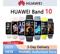 2025 NOUVEAU HUAWEI Band 10 Smartwatch Original Compatible avec IOS et Android, suivi du sommeil, moniteur de santé, batterie 14 jours li Polymer case Pink