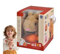 2025 Nouveau Lapin Robotique IA, Animal en Peluche Robotique Interactif avec Marche Automatique, Chant Et Danse, Jouet en Peluche pour Enfants avec Capteurs Tactiles