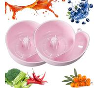 2025 Nouveau lave-lavette et fruits de légumes et de fruits en forme de escargot Bols de bollants à baies, dispositif de nettoyage de cuisine portable pour la préparation des repas de cuisine à pink
