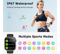 2025 Nouveau Montre Intelligence,1,97"" Montres intelligentes à écran AMOLED pour Les Femmes Hommes Réponds/Passer des appels, Sport Fitness Smartwatch