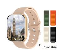 2025 nouveau pour Apple GPS montre 10 montre intelligente hommes HD AMOLED mémoire musique 3D Surround Bluetooth appel étanche Smartwatch femme Gold-4GS