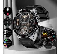 2025 nouveau pour XIAOMI hommes montre intelligente lampe de poche LED BT appel étanche fréquence cardiaque sommeil surveillance de la santé Fitness montre podomètre Black