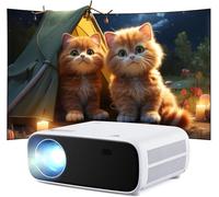 2025 Nouveau projecteur haute performance, prend en charge Switch et PS5 sans délai, vidéoprojecteur avec WiFi et Bluetooth, 20000 lumens 4K, résolution Full HD 1080P, (version haute luminosité)