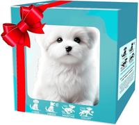 2025 Nouveau robot chien, chiot robot qui agit comme un vrai chiot, Nicooo - Mes chiots robotiques réalistes, Nicooo DogRobot pour adultes, Ai Niccoo RobotDog - Marche, aboiement, queue remuant (Blanc