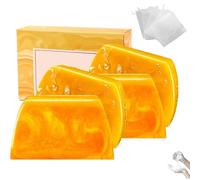 2025 Nouveau savon parfumé doré nettoyant en profondeur et hydratant, savon parfumé doré, nourrissant et soyeux, améliore l'élasticité de la peau, pour le visage et le corps (2pcs)