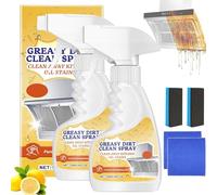 2025 Nouveau Spray nettoyant anti-graisse,Nettoyant moussant puissant multifonction pour cuisine,Nettoyants détachants tout usage,Nettoyants pour fours et grils (2 pièces)