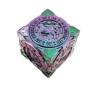 2025 Nouveaux dés toupie DND, Ensemble de dés métalliques 7-en-1 avec Relief 3D, dés polyédriques pour Jeux de rôle Donjons et Dragons, Accessoires D&D pour MJ et Joueurs (Dégradé)