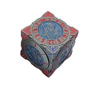 2025 Nouveaux dés toupie DND, Ensemble de dés métalliques 7-en-1 avec Relief 3D, dés polyédriques pour Jeux de rôle Donjons et Dragons, Accessoires D&D pour MJ et Joueurs (Bleu Noir)