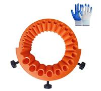 2025 Nouvel Affuteur de Foret, Matière Plastique, Restauration des Forets Émoussés, avec Une Paire de Gants, pour Forets de 2 à 13 mm, pour Meuler une Meuleuse de 125 mm (orange)