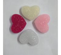 2025 Nouvel amortisseur de choc en forme de cœur en cristal pour raquette de tennis, amortisseur de choc en forme de cœur en cristal, vous aide à gagner le match rouge,beige,Blanc,roseABS