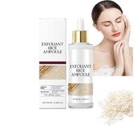 2025 Nouvelle ampoule exfoliante de riz noir blanc pour le visage, peler en douceur, hydrater en profondeur avec sérum minimisant les pores, exfoliateur de riz à shot lumineux, traitement d'épluchage