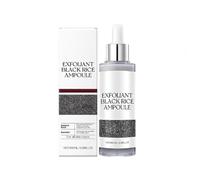 2025 Nouvelle ampoule exfoliante de riz noir blanc pour le visage, peler en douceur, hydrater en profondeur avec sérum minimisant les pores, exfoliateur de riz à shot lumineux, traitement de pelage de
