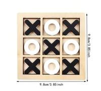 2025 Nouvelle Arrivée, 1 pièce Jeu de Tic Tac Toe en bois XO, Convient pour les rassemblements, les fêtes - Cadeau d'anniversaire, Cadeau, Cadeau de Pâques, Cadeau parfait, Cadeau de remise des diplôm