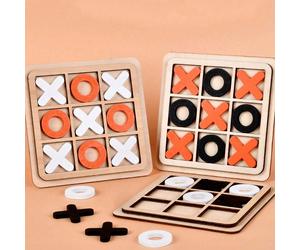 2025 Nouvelle Arrivée, 1 pièce Jeu de Tic Tac Toe en Bois XO, Convient pour les Rassemblements, les Fêtes - Cadeau d'Anniversaire, Cadeau, Cadeau de Pâques, Cadeau Parfait, Cadeau de Remise des Diplôm