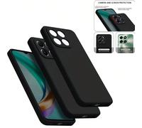 2025 Nouvelle Coque de téléphone noire mate, compatible avec Xiaomi, Transsion et autres modèles, S26/S26Ultra/X5C/X5C PLUS/X8D/X7D/X9D/Nova 14/Edge 70/G57 Power/G57/G Play 2026/ 10a/ 15c 4G 173(Europ