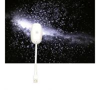 2025 Nouvelle lumière de projection de ciel étoilé USB - Double usage pour voiture/chambre à coucher - Lumière LED HD galaxie - Projecteur d'ambiance romantique avec contrôle par touche (Blanc3)