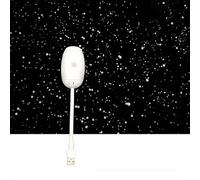 2025 Nouvelle lumière de projection de ciel étoilé USB - Double usage pour voiture/chambre à coucher - Lumière LED HD galaxie - Projecteur d'ambiance romantique avec contrôle par touche (Blanc4)