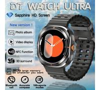 2025 nouvelle montre DT 7 montre Ultra intelligente hommes 32GB mémoire vidéo GPS NFC 47mm AMOLED Fitness sport Tracker santé montres intelligentes femmes,Noir