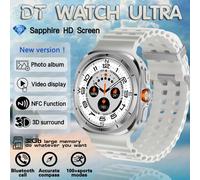2025 nouvelle montre DT 7 montre Ultra intelligente hommes 32GB mémoire vidéo GPS NFC 47mm AMOLED Fitness sport Tracker santé montres intelligentes femmes,Argent