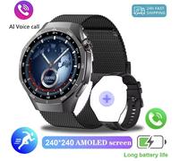 2025 Nouvelle Montre Intelligente Hommes Montre Intelligente Sports De Plein Air Suivi Spirit Island Bluetooth Parlant Montre Intelligente Podomètre Étanche.Bk22Milan.