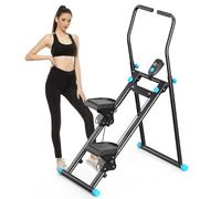 2025 Nouvelle Stepper pour exercices de gym à domicile, appareil d'escalade vertical avec résistance réglable à 3 niveaux, entraîneur elliptique avec écran LCD, pédale portable pliable, guidon