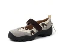 2025 Nouvelles chaussures de danse de ballet fonctionnelles pour femmes, chaussures à brides de style "Babies" avec semelle épaisse CN35,CN36,CN37,CN38,CN39,CN40,CN41,CN42Unicolore