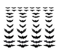 2025 Nouvelles chauves-souris lumineuses d'Halloween, chauves-souris lumineuses à DEL violettes, décoration d'Halloween, groupe de chauve-souris lumineuses à DEL à suspendre au mur