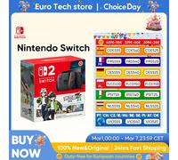 2025 Original Nintendo Switch 2 + Pokémon Legends Z-A NS2 Bundle édition limitée 7.9 ''120Hz Écran HK Version Joy-Con Poignée Nintendo Switch 2 + Pokémon Legends Z-A