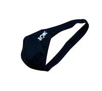 2025 Paire de sous-vêtements pour homme en soie glacée Motif loup, Noir , L