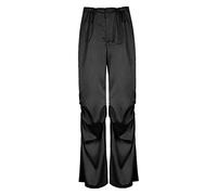 2025 Pantalon Femme Fluide- Pantalon Large Taille Basse Droit en Satin Coupe Ample Confortable Casual Couleur Unie Palazzo Chic Et Élégants Tempérament Passe-Partout Style Oversize Pants