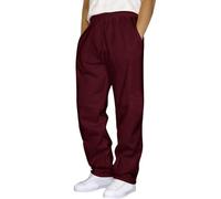 2025 Pantalon Homme Taille Elastique- Pantalon Jogging Droite Couleur Unie Casual avec Cordon De Serrage Ample Simple Chic Doux Confortable Travail Pant Automne Hiver Polyvalent