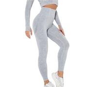 2025 Pantalon Yoga Femme sans Couture- Legging De Sport Taille Haute Sexy Les des Hanches Casual Couleur Unie Coupe Slim Passe-Partout Tous Les Jours Confortable De Running Fitness Collants