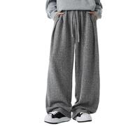 2025 Pantalons De Sport Homme Palazzo- Pantalon Taille Elastique Chic Droit Style Casual Couleur Unie Coupe Ample Streetwear Classiques Confortable Polyvalent De Tous Les Jours Sortir Pants