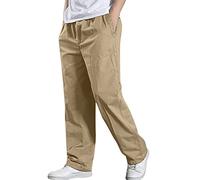 2025 Pantalons de Travail Cargo Homme Grande Taille Pantalon Taille Elastique Décontractée Pants Mode Drawstring Long Pantalon Jogging Survetement avec Poche Training Sportswear Randonnée Pas Cher