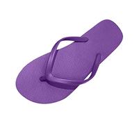 2025 Pantoufles pour Femmes Casual Mode Bohême Chaussures de Plage Tongs Chaussures Plates Tanga Sandales Pantoufles Chaussures Femmes Chaussures de Sport Cool, lilas, Small Large