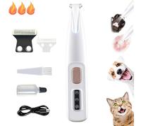 2025 Paw Trimmer for Dog, Electric Dog Foot Trimmer, Rechargeable Pet Hair Clippers with Led Light, Multifunctional Dogs & Cats Paw Trimmer (B Set)