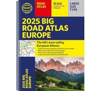 2025 Philip's Big Road Atlas of Europe: (A3 Spiral Binding)