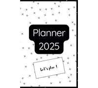 2025 Planner | 1 week per page: Calendar | Vision Board for each Month | Positive Checklist