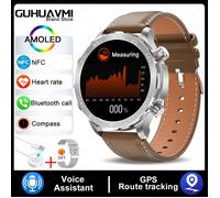 2025 pour Xiaomi nouveau GPS sport montre intelligente hommes AMOLED HD écran en plein air Fitness boussole étanche NFC