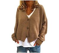 2025 Pull Col V Femme Manche Longue- Pull Grande Taille Sexy Casual Couleur Unie Coupe Ample Manteau Chic Et Élégants Confortable Passe-Partout Tempérament Cardigan Automne Hiver Streetwear