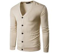 2025 Pull Col V Homme Manche Longue- Veste Hiver Décontracté avec Boutons Coupe Slim Doux Confortable Sweater Classiques Chic Tempérament Polyvalent Cardigan De Tous Les Jours Streetwear Chandail