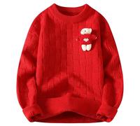 2025 Pull De Noel Homme Chaud- Pull Hiver Chic Et Élégants Manches Longues Tricot Pullover Décontracté Col Rond Noël Sweater Ample Doux Tempérament Polyvalent Fête Chandail pour Saint Valentin