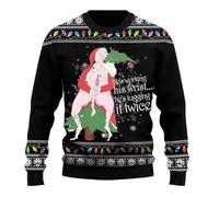 2025 Pull Moche De Noel Homme Grande Taille- Pull Chaud Manches Longues Col Rond Décontracté Slim Pullover Chic Et Élégants Rigolo Noël Imprimé Sweater Automne Hiver Doux Chandail
