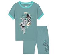 2025 Pyjama 2 pièces pour Enfants Loungewear décontracté Tenue T Shirt Tops et Pjs Shorts Doux Respirant Pieces Classique Haut Col Rond Pantalon Cadeau Garçon