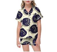 2025 Pyjamas pour Enfants 2 Pièces Ensemble Halloween Costume d'halloween Bebe Ensembles de Pyjama Coton Simple Doux Surpyjama en Cadeau Fille