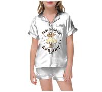 2025 Pyjamas pour Enfants 2 Pièces Ensemble Halloween Ensembles de imprimés Vêtements Nuit Assortis Pyjama en Coton Doux Tenue Pieces Le Carnaval et la Fête d'halloween