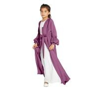 2025 Robe de prière Musulmane pour Filles - Robe Hijab à Capuche pour Femme - Couverture complète - Islam Dubaï - Robes de prière Modeste pour Enfants - Vêtements Musulmanes pour Filles 2-10ans